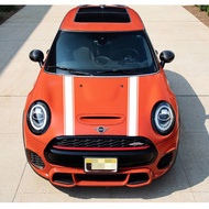 Sport Stripes Car Hood Bonnet Sticker Auto Engine Cover Vinyl Decals For MINI Cooper S R56 R60 R61 F
