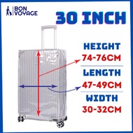 Bon Voyage Luggage Cover Protector Transparent PVC Cover 行李箱保護套18-30Inch