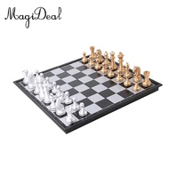 MagiDeal Magnetic Chess Set,  Chess Set Chess Checkers  Folding Chess Board for Adults