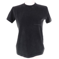 成色極佳的BALENCIAGA 2022 年 612964。100% 純棉，做舊圓領短袖 T 卹，黑色，XS 碼。正品。女款。