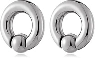 Ear Weights Stainless Steel Ear Gauges Spring Action Captive Bead Ear Hangers Horseshoe Ear Heavy Ea