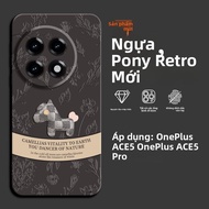 LINGZHICAI | Vỏ Bọc Toàn Phần Silicone Chống Sốc và Phong Cách Retro cho OnePlus Ace5/Ace3/Ace5Pro/A
