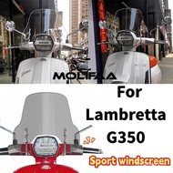 For Lambretta G350 Motorcycle Thicken Acrylic Windshield Front Wind  Deflector Sport Windshield Safe