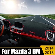 Car Accessories For Mazda 3 BM 2014 2015 2016 2017 2018 Dashboard Cover Avoid Light Pad Sun Shade Anti-UV Carpets Non-Slip Mat