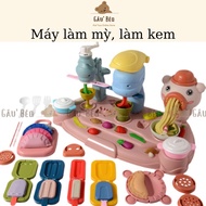 Noodle Maker, Ice Cream Making, Baking Cooking Toy Set Super Lightweight Clay Mold Safe For Children
