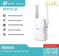 POWER LINE (เพาเวอร์ไลน์) TP-LINK (RE605X) AX1800 WI-FI RANGE EXTENDER - ประกันตลอดการใช้งาน