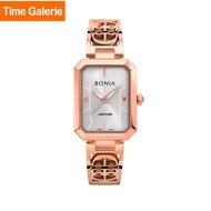 Bonia Sapphire Crystal BNB10764-2513 Rose Gold Strap Women Watch