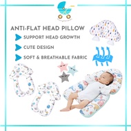 Anti Flat Head Baby Shaping Pillow with Bolster Comfort Sleeping Support Newborn Memory Toddler Head