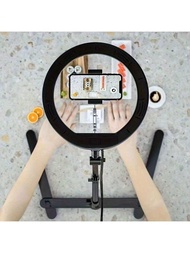 10-inch ring fill light + overhead rack mount dimmable LED ring light