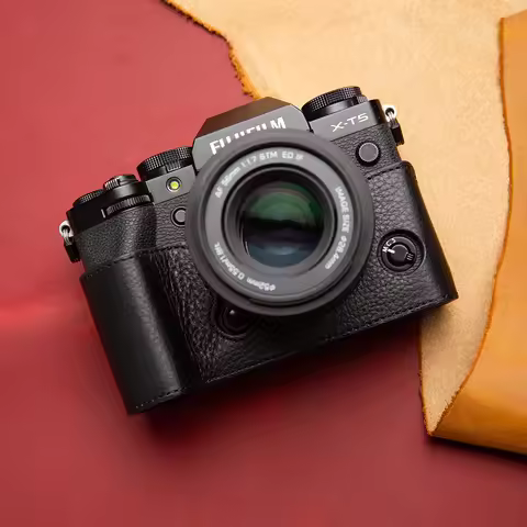 Real Handmade Genuine Leather XT5 Bag Protective Case for Fujifilm XT5 X-T5 Case Bag Retro XT5 Camer