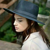 Wide Leaf Fedora Hat, Large Women's Beach Hat, Best Quality Velvet laken Material