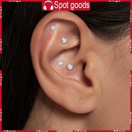 WIN 100Pcs Disposable Ear Sticker Acupunctures Beads Ear Care Auricular Ear Sticker Massager Clear E