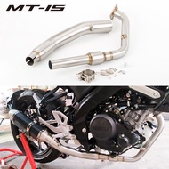 Motorcycle Modified MT15 Exhaust Pipe Muffler MT-15 Front Section 2020-2022 MT-15 R15V3