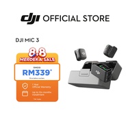 DJI Mic 3 - Wireless Microphone | Multi-User | Noise Cancelling | Compact Size | 3-Way Connectivity 