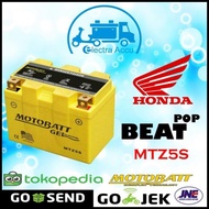 Aki Motor Honda Beat Pop Motobatt Mtz5S Aki Kering / Aki Gel