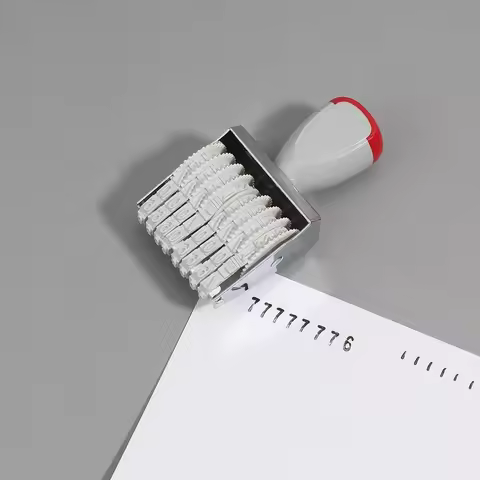 Multifunctional Roller Stamp (Numbers and Dates Optional) Personalized DIY Number Symbol Rolling Bus