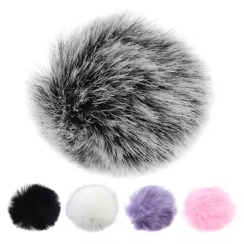 Wind Muff Outdoor Furry Windscreens for Lavalier Lapel Microphone / Mini Microphones, Lavalier Micro