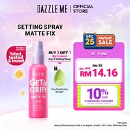 [MUST BUY] DAZZLE ME Get a Grip Makeup Setting Spray Matte Fix For Oily Skin Matte Finish (60ML) Sem