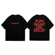 BOX TEE MonikGrshop Oversize Fit ZE Born Degraded Kids Broke Rich