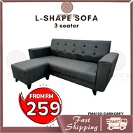 Wooditbe L Shape Sofa/sofa fabric/sofa 3 seater/Sofa 3 L/sofa kain/沙发
