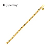 MJ Jewellery 375/9K Gold Mihua Bracelet T039
