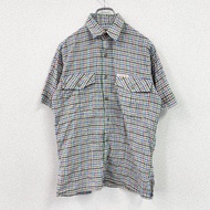 Christian Dior เสื้อเชิ้ตแขนสั้น ลายตาราง หลากสี สินค้ามือสอง