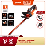 BLACK & DECKER GTC18502PC 50cm 18V 2.0Ah lithium-ion POWERCOMMAND Cordless Hedge Trimmer （ GTC18502P