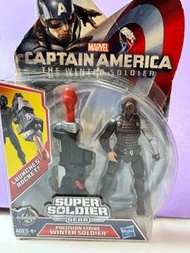 Hasbro漫威復仇者聯盟3.75吋美國隊長 冬季戰士 裝備 發射火箭Marvel Captain America Super Soldier Winter Soldier Gear Launches Rocket