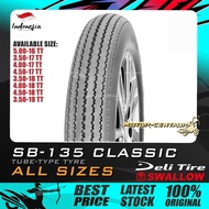 TAYAR DELI SWALLOW SB135 TUBE-TYPE CLASSIC TYRE 3.50,350,4.00,400,4.50,450,5.00,500-16,17,18,19 (BUN
