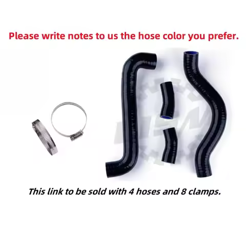 4PCS Fit 1999-2002 Suzuki SV 650 SV650S K1 K2 2000 2001 Motorcycle Silicone Radiator Coolant Hose Tu