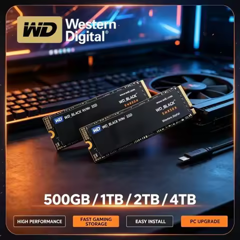 WD_BLACK SN850X Western Digital M.2 2280 PCIe4.0 NVMe SSD For Desktop Laptop PC Upgrade 1TB 2TB 4TB 