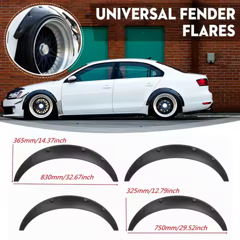 4pcs Universal Fender Flares Car Mudguard Flares Flexible for VW GOLF MK5 MK6 for AUDI A6 A7 A8 for 