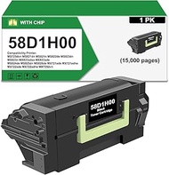 Compatible for 58D1H00 Black High Yield Toner Cartridge Replacement with 58D1H00 Toner for MS821 MS8