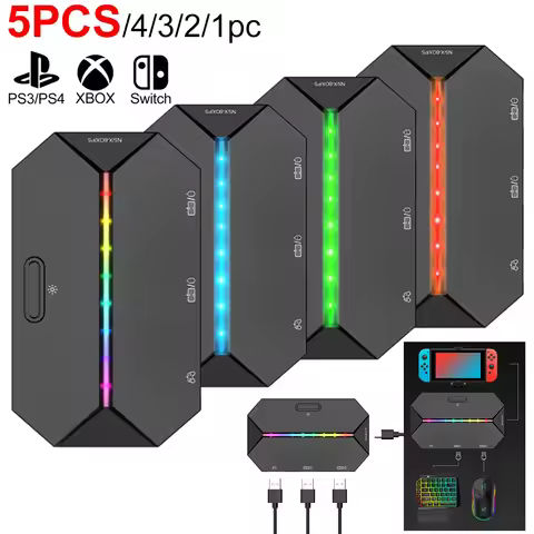 G6L Gaming Keyboard Mouse Converter Controller Adapter for Switch Xbox One PS3