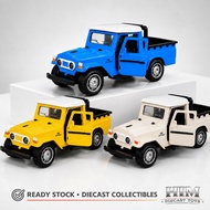 TOYOTA Diecast FJ40 Pickup 1:36 Alloy Metal Car Off Road Miniature Doors Can Be Opened Collection