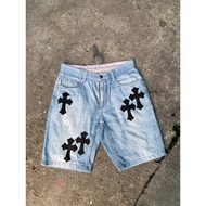 Chrome Heartz Jorts / Shorts y2k