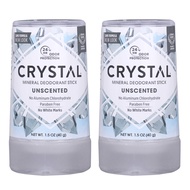 CRYSTAL™ Travel Stick Mineral Deodorant - Unscented Body Deodorant With 24-Hour Odor Protection, Non