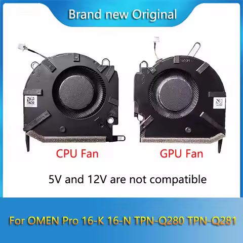 Brand New Original CPU GPU Cooling Fan Radiator For HP OMEN Pro 16-K 16-N TPN-Q280 TPN-Q281 RTX3060 