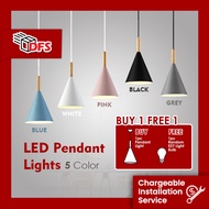 DFS LED LIGHT Pendant Hanging/ Ceiling/ Dining Light/ Wood Type Nordic Lighting With 3 Head Light Casing