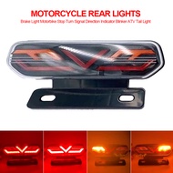 Buyit ไฟเบรกรถจักรยานยนต์ LED 12V ไฟท้ายรถจักรยานยนต์ ATV ไฟท้ายไฟแสดงทิศทางสัญญาณเลี้ยวและหยุด