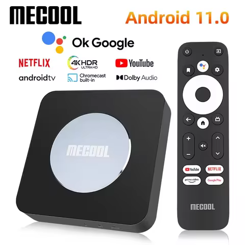 Mecool KM2 plus S905X4 Android 11 TV Box Smart 4K for Netflix 4K 2GB 16GB Dolby Atmos USB3.0 100M LA