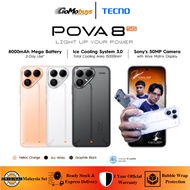 TECNO POVA 8 5G Smartphone (16GB* RAM + 256GB ROM) Sony's 50MP Camera/8000mAh/ MediaTek 7100 5G / 14