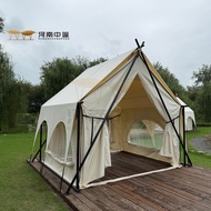 Khemah restoran hotel, homestay, perkhemahan luar, destinasi popular di media sosial, glamping luar,