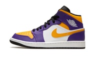 Mens Air Jordan 1 Mid DQ8426 517 Lakers - Size 14