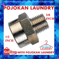 Verlop 3/ 8 Inch X 1/2 INCH/Verlop Sock 1/2 x 3/8 INCH Vlok/ Outer ThreadRing 1/2 INCH x 3/8 INCH