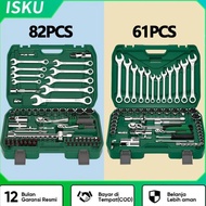 NEWEST - ISKU Shock Wrench Set 82pcs Tool kit Set Car Repair Tools 121pcs