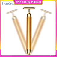 【Ready Stock】 m ヤ ⊙ Y57 1pcs 24k gold thin face stick roller slimming massage stick face beauty care tshaped vibrating tool
