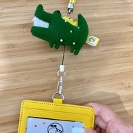 MiniMuseo 迷你博物館 毛絨綠鱷魚 包包掛飾款 伸縮證件套
