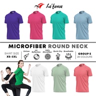 LEFONSE QuickDry Plain Microfiber T Shirt Unisex Adult | Baju Jersey - [7 Colors] - RM01 GROUP E