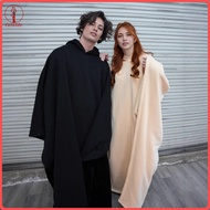 fulaide Hooded Cape Jacket Blanket Hoodie Stress Relief Weighted Comfort Modern Style Casual Blanket